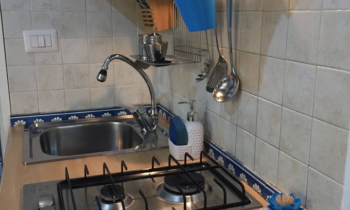 Aurelio Apartment | Aurelia in Blu: Studio with Balcony & Kitchenette Awaits