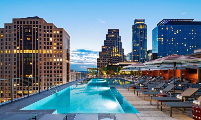 Waller Creek District Hotel | Explore Austin Marriott Downtown: Rated 9/10 with Pool & Spa