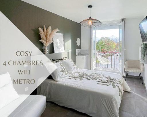 Villejean Apartment | Cozy Auteuil: 4 Bedrooms, WiFi & Breakfast Near Metro