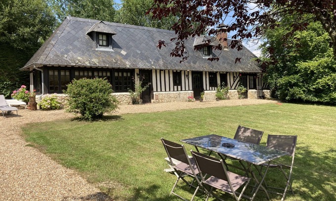 Englesqueville-en-Auge House | Experience Authentic Longere Normande with Ocean Views