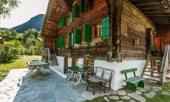 Gsteig Ski Chalet | Authentic Designed Chalet Steps from Gstaad's Charm