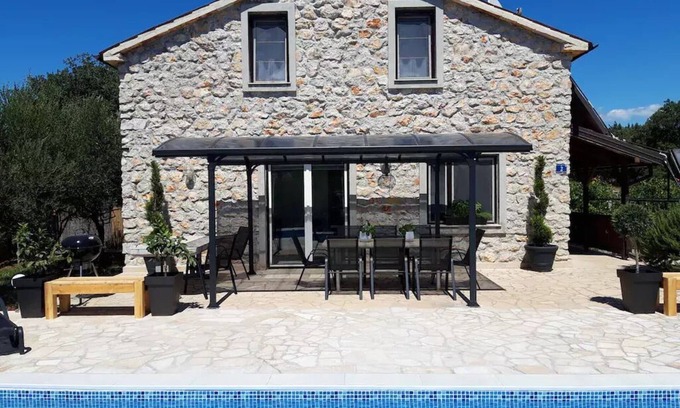 Vilanija Villa | Charming Stone House with Private Pool & Lush Garden Oasis