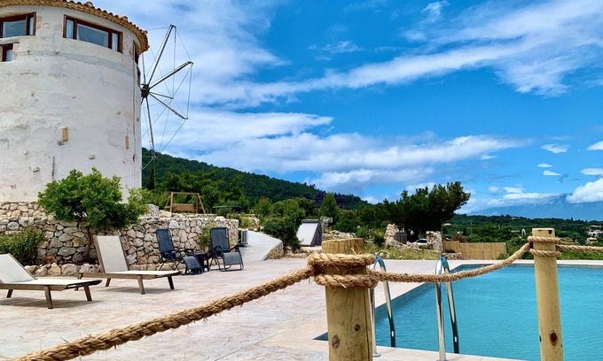 Korithi Villa | Idyllic Windmill Villa with Ocean Views and Breakfast Included