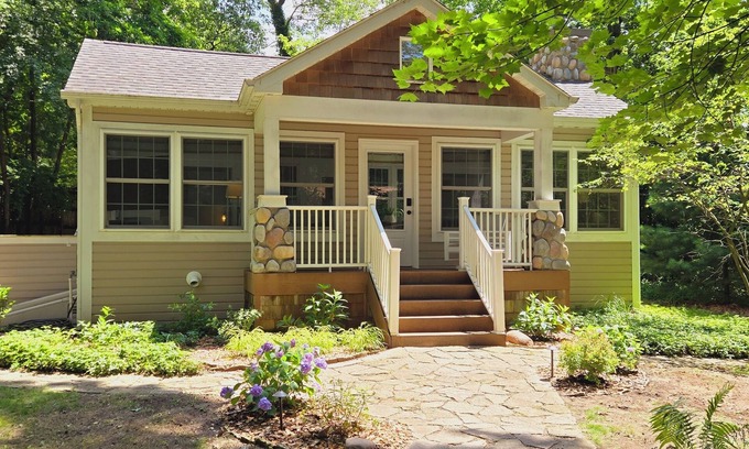 Michiana Cottage | Beautiful 4BR Cottage in the Woods - Pet Friendly Retreat