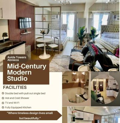 Davao Apartment | Avida Towers Abreeza-Midcentury Modern Studio