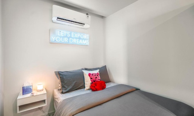 Greater East End Apartment | Inviting Avocado Container @EADO with Hot Tub Amenities