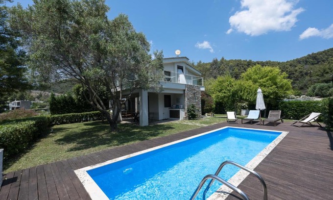 Sithonia Villa | Seaside Serenity at Luxlikehome Aza Beachfront Villa