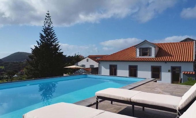 Horta House | Discover Azores Haven Hill: Oceanfront Escape with a Pool