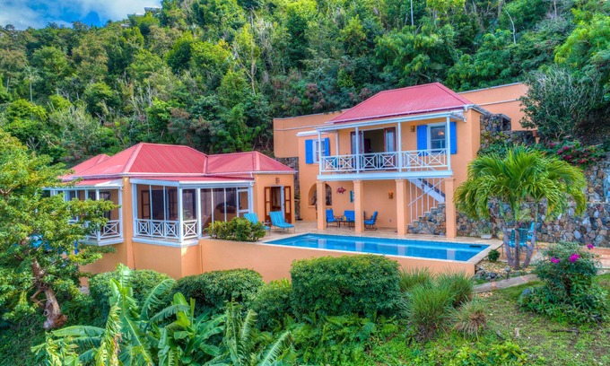 West End Villa | Tranquil Azure Vista Villa with Oceanfront Pool & Spa