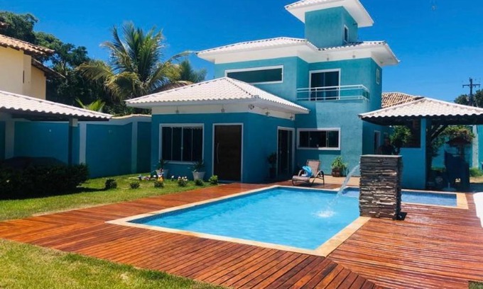 Caravelas House | Relax at Búzios Casa Azul: Top-Rated Poolside Retreat