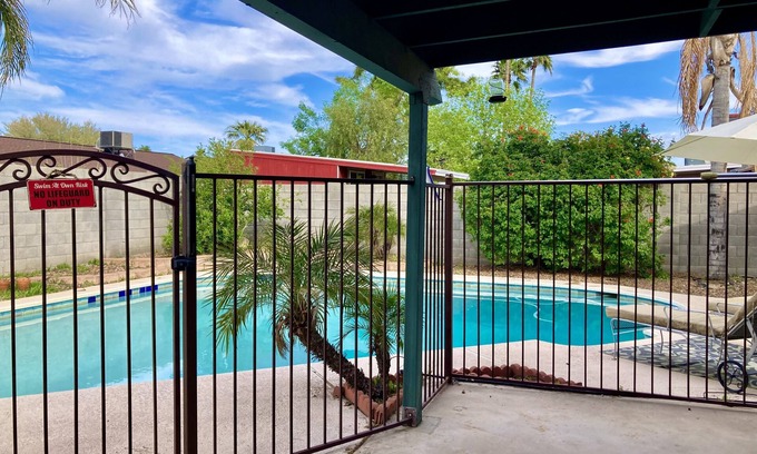 Clearview House | Experience TheV Vintage & Art: Dive Pool and Fire Pit Haven