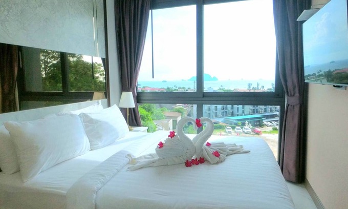Ao Nang Apartment | Serene Sea View 1 Bedroom Steps from Ao Nang Beach