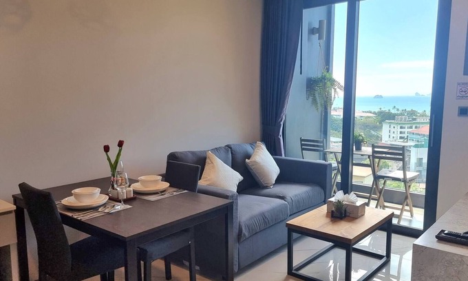 Ao Nang Condo | Sea View 1-Bedroom at Ao Nang Beach with Gym Access