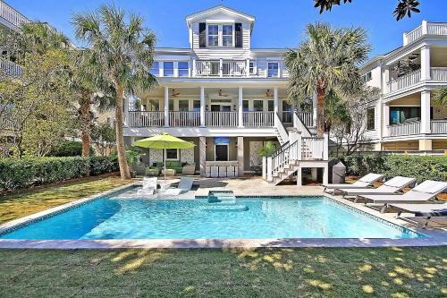 Isle of Palms House | Elegant Oceanfront Home with Private Pool - The Lucky Penny