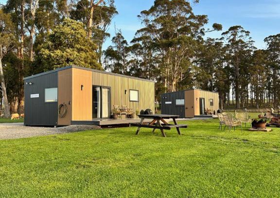 Northern Tasmania House | Badger's View Farmstay BLUE TONGUE Cabin