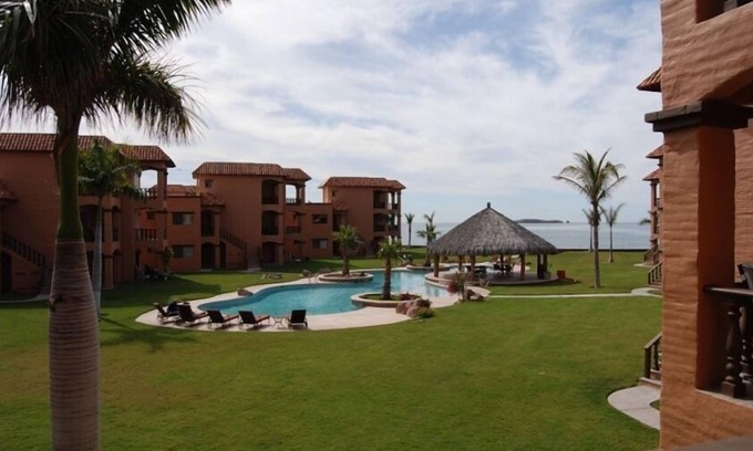 San Carlos Condo | Beachfront Bahia Delfin: Rated 9.6 with Ocean Views & Pool