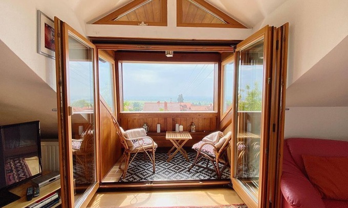Neustadt-Haardt Apartment | Guest Rated: 9.8 - Balcony of the Palatinate Apartment