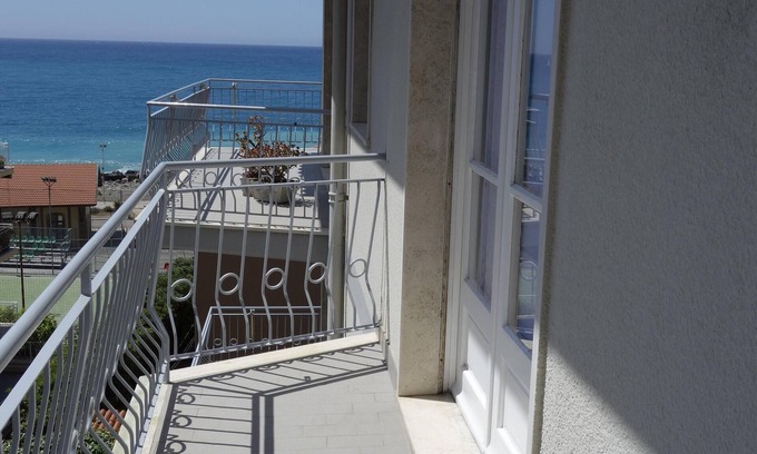 Ospedaletti Apartment | Seaside Retreat at Balcony of the Moro with Ocean Views