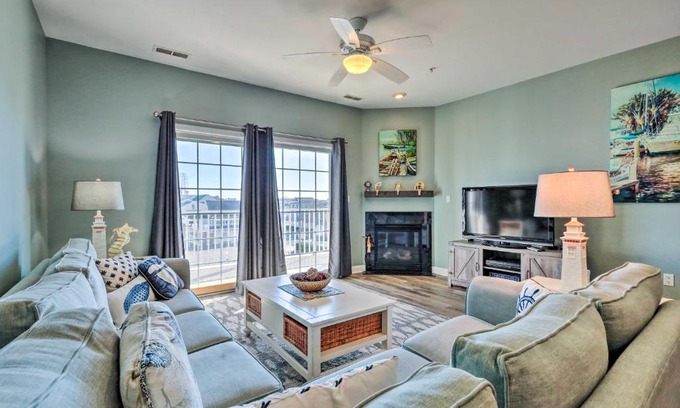 Ocean City Apartment | Guest Rated: Downtown Ocean City Condo with Inlet View