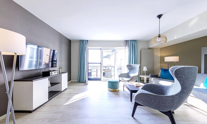 Ostseebad Wustrow Apartment | Baltic Sea lounge apartment with infrared cabin, corner balcony and fantastic view