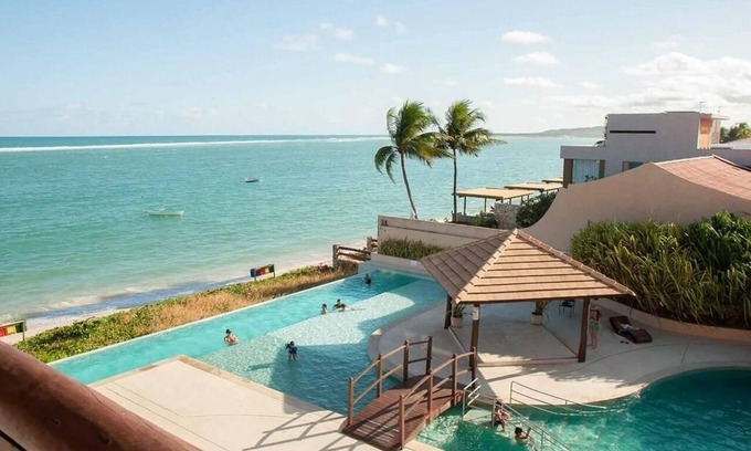 Barra de Sao Miguel House | Beachfront Barra Bali with Ocean Views and Relaxing Spa