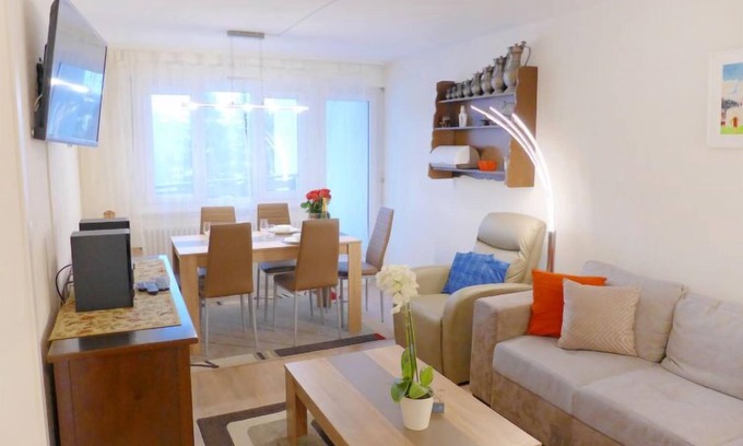 Randogne Apartment | Experience Barzettes-Vacances B with Spa & Lake Views