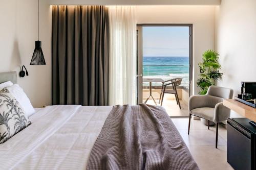 Rethymno Apartment | Experience Bliss at Batis Beach Hotel with Oceanfront Views