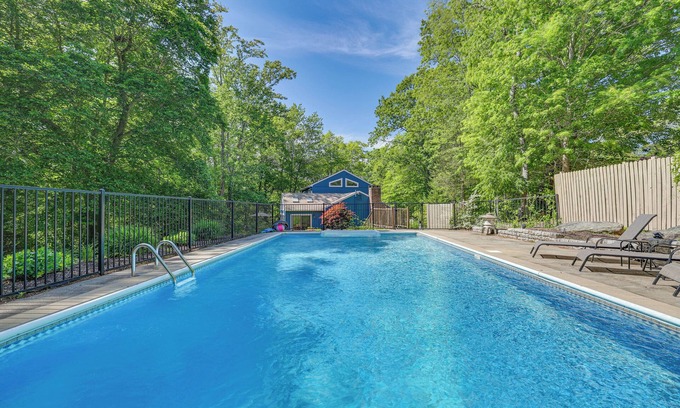 Killingworth House | Serene Connecticut Retreat: Pool, Fire Pit & Pet Friendly