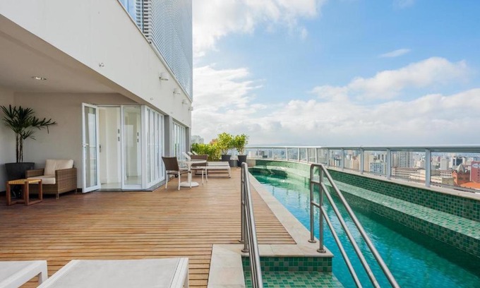 Liberdade Apartment | Experience Be Paulista Apartamento 46 with Pool & Hot Tub
