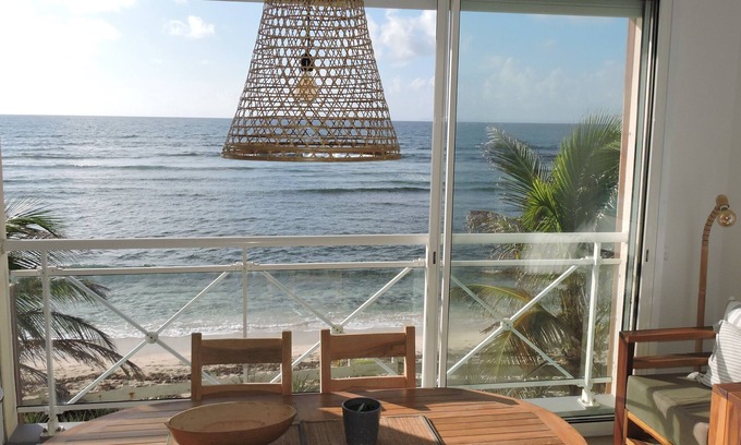 Saint-Francois Apartment | Beachfront Apartment with 180° Lagoon Views and Pools