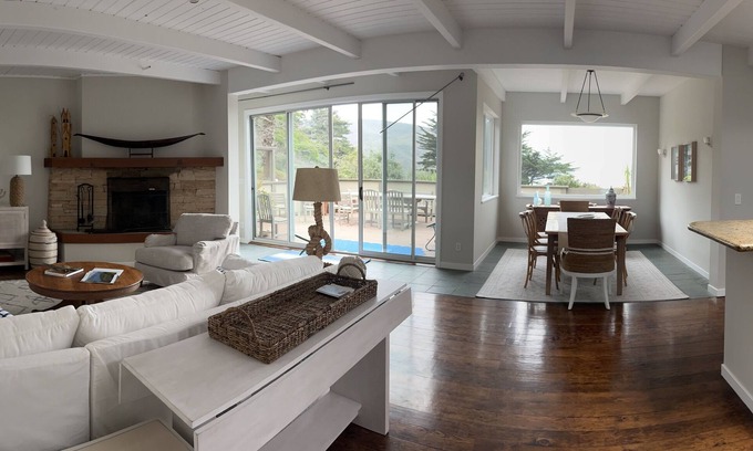 Muir Beach House | Seaside Coastal Escape with Ocean Views & Lush Garden