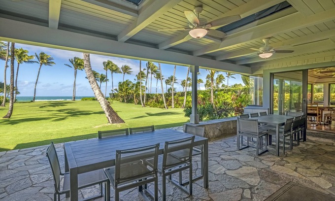 Hanalei House | Oceanfront Dolphin House at Stunning Hanalei Bay