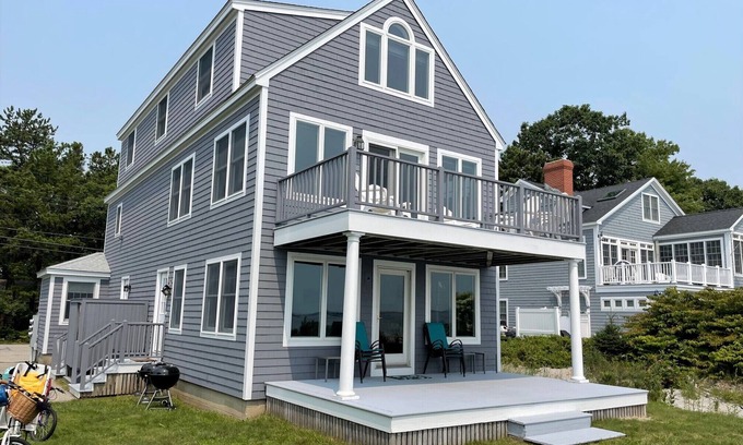Kennebunkport House | Beach Front Property with Ocean Views and Family Amenities