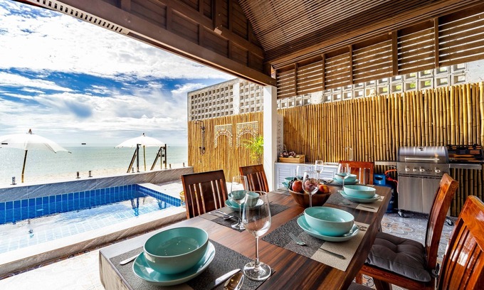 Hua Hin Villa | Beach Front Villa: Family-Friendly Retreat with Pool & Breakfast