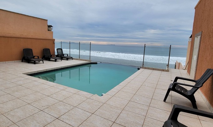 Playas De Tijuana Condo | Beachfront Escape with Pool, Bar & Piano - 9/10 Rated