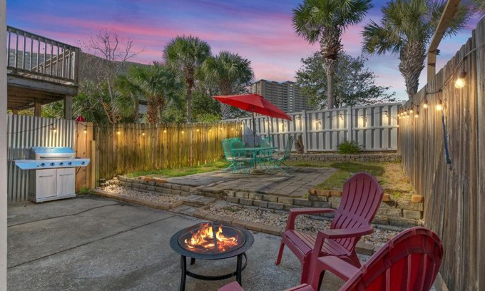 Open Sands House | Beach Haven: Family Retreat Steps from the Ocean with Fire Pit