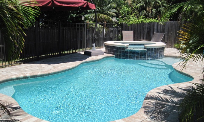 Beach Club Colony House | Cozy Beach House with Private Saltwater Pool & Spa