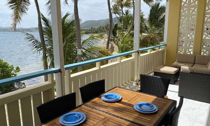 Estate Golden Rock Condo | Oceanfront Modern 2BR Condo with Pool & Spa - Guest Rated 10/10