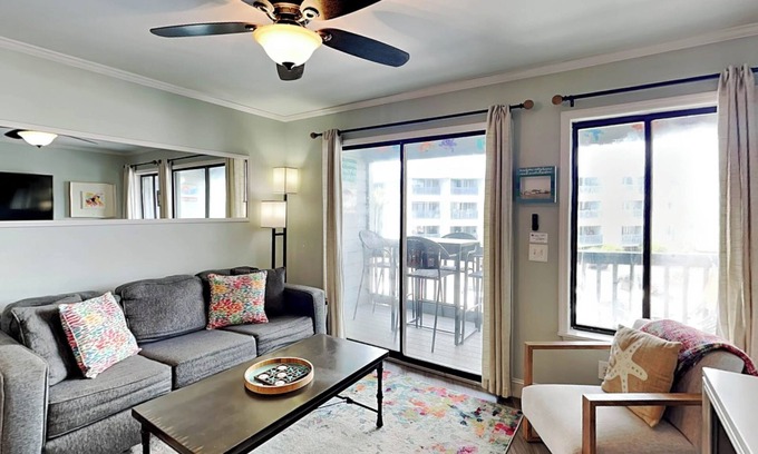 Tybee Island Condo | Beach Racquet A209: Steps to the Beach & Pools Await!