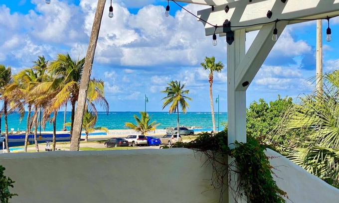 San Juan Apartment | Oceanfront 2BR Beach Retreat in Ocean Park with Spa