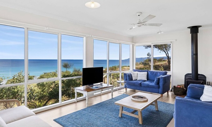 Fairhaven House | Scenic Beach View: Steps from Fairhaven Beach & Pool Access