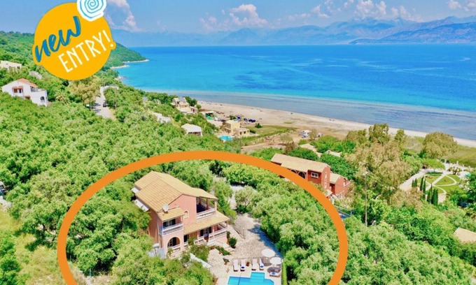 Apraos Villa | Exclusive Beach Villa Thespina with Private Pool & Ocean View