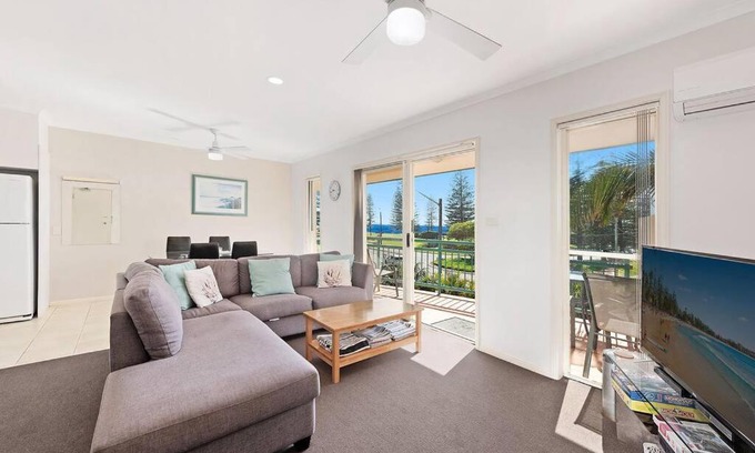 Port Macquarie Apartment | Beachcalmer2: Oceanfront Escape with Pool & Family Amenities
