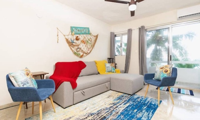 Alfredo V. Bonfil Apartment | Beachfront 1BR Apartment Near Hotel Zone & Isla Mujeres Ferry