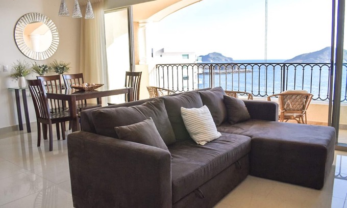 Marina Mazatlan Condo | Oceanfront 2 Bedroom Condo at Las Gavias Resort - Sleeps 6