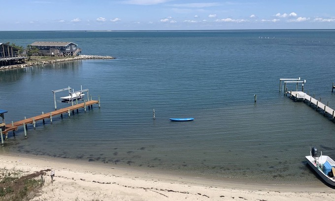 Ocracoke House | Beachfront Retreat with Pool & Spa at Northern Pond