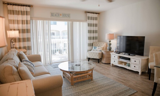 New Smyrna Beach Condo | Beachfront Comfort w/Pool, Balcony & Steps to Flagler Avenue