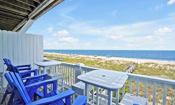 Wilmington Beach House | Beachfront Duplex with Ocean Views & Three Scenic Decks