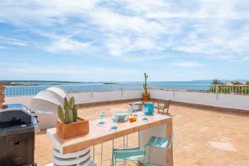 Colonia Sant Jordi Apartment | Ocean View Beachfront Penthouse with Family-Friendly Amenities