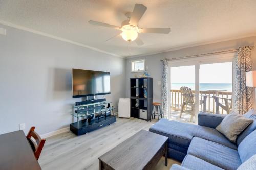 Sneads Ferry Apartment | Beachfront Family Condo with Ocean Views & Spa Access